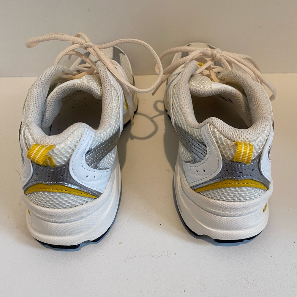 New Balance White and Yellow Women's Sneakers 0032 - Picture 11 of 15